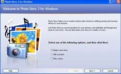 Microsoft Photo Story Screenshot