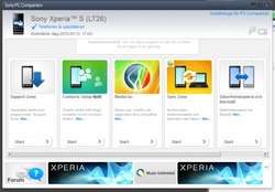 Sony PC Companion Screenshot