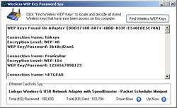 WEP Key Password Spy Screenshot