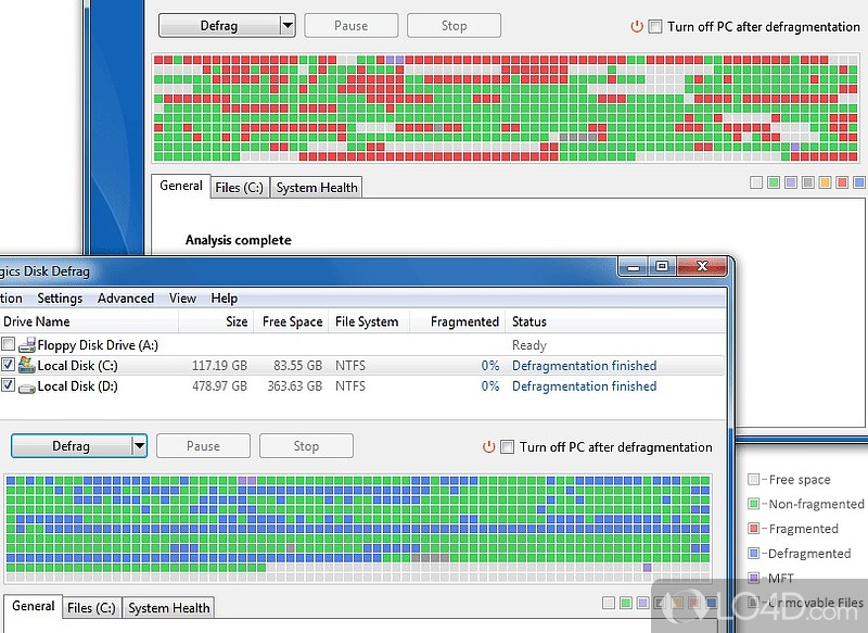 Screenshots of Auslogics Disk Defrag (6)