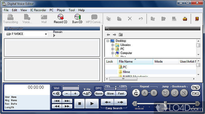 Panasonic Voice Editing Windows Vista