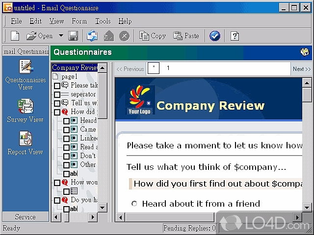 email questionnaire v3.2