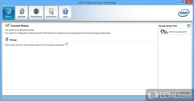 Screenshots of Intel Rapid Storage Technology (3)