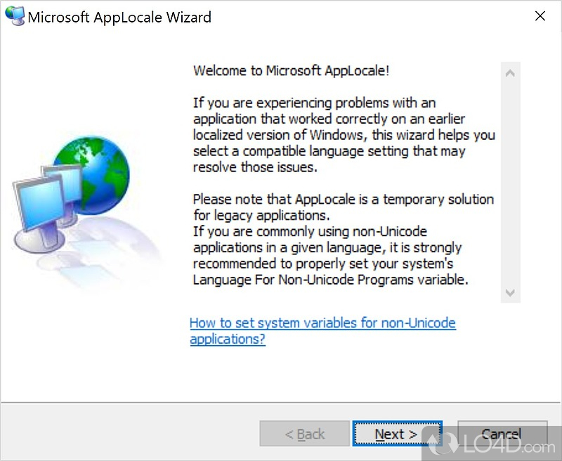 Microsoft AppLocale for Windows - LO4D.com