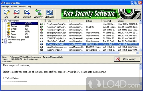 Скачать SPAM Shredder бесплатно 1.24Mb.