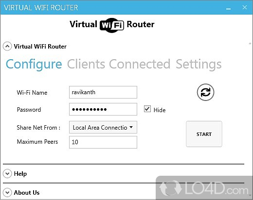 Windows Vista Virtual Router Manager