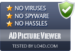 AD Picture Viewer is free of viruses and malware.