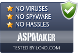 ASPMaker is free of viruses and malware.