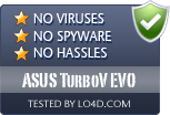 ASUS TurboV EVO is free of viruses and malware.