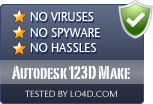 Autodesk 123D Make is free of viruses and malware.