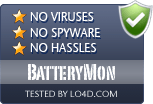 BatteryMon is free of viruses and malware.