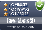 Bing Maps 3D is free of viruses and malware.