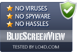 BlueScreenView is free of viruses and malware.