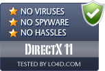 DirectX 11 is free of viruses and malware.