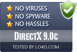 DirectX 9.0c is free of viruses and malware.
