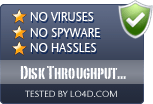 Disk Throughput Tester is free of viruses and malware.