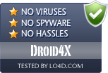 Droid4X is free of viruses and malware.