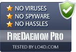 FireDaemon Pro is free of viruses and malware.