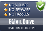 GMail Drive is free of viruses and malware.