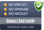 Google SketchUp is free of viruses and malware.