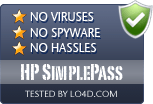 HP SimplePass is free of viruses and malware.