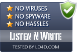 Listen N Write is free of viruses and malware.