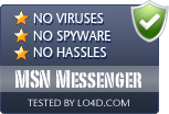 MSN Messenger is free of viruses and malware.