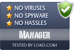 Manager is free of viruses and malware.