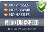 Nero DiscSpeed is free of viruses and malware.