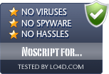 Noscript for Firefox is free of viruses and malware.