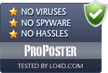 ProPoster is free of viruses and malware.
