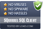 SQuirrel SQL Client is free of viruses and malware.