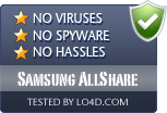 Samsung AllShare is free of viruses and malware.
