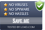 Save.me is free of viruses and malware.