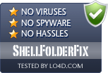 ShellFolderFix is free of viruses and malware.