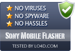 Sony Mobile Flasher is free of viruses and malware.