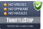 ThrottleStop is free of viruses and malware.