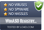 WinASO Registry Optimizer is free of viruses and malware.