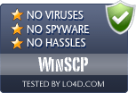 WinSCP is free of viruses and malware.