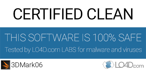 3DMark06 is free of viruses and malware.
