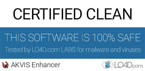 AKVIS Enhancer is free of viruses and malware.