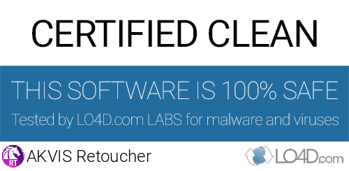 AKVIS Retoucher is free of viruses and malware.