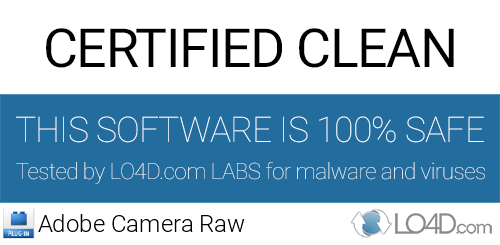 Adobe Camera Raw is free of viruses and malware.
