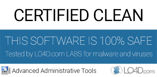 Advanced Administrative Tools is free of viruses and malware.