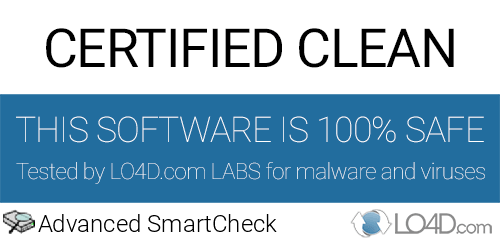 Advanced SmartCheck is free of viruses and malware.