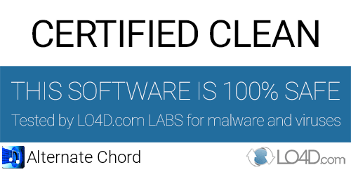 Alternate Chord is free of viruses and malware.