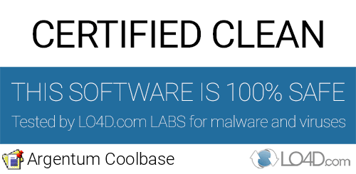 Argentum Coolbase is free of viruses and malware.