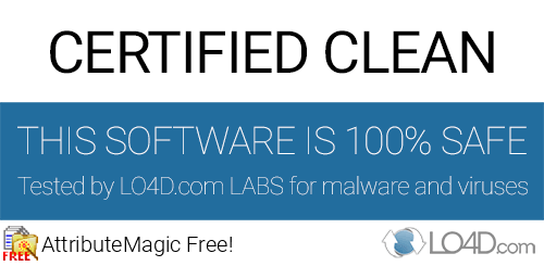 AttributeMagic Free! is free of viruses and malware.