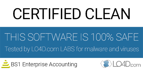BS1 Enterprise Accounting is free of viruses and malware.