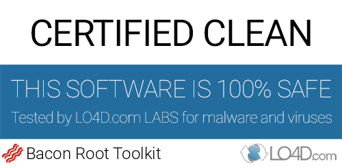 Bacon Root Toolkit is free of viruses and malware.